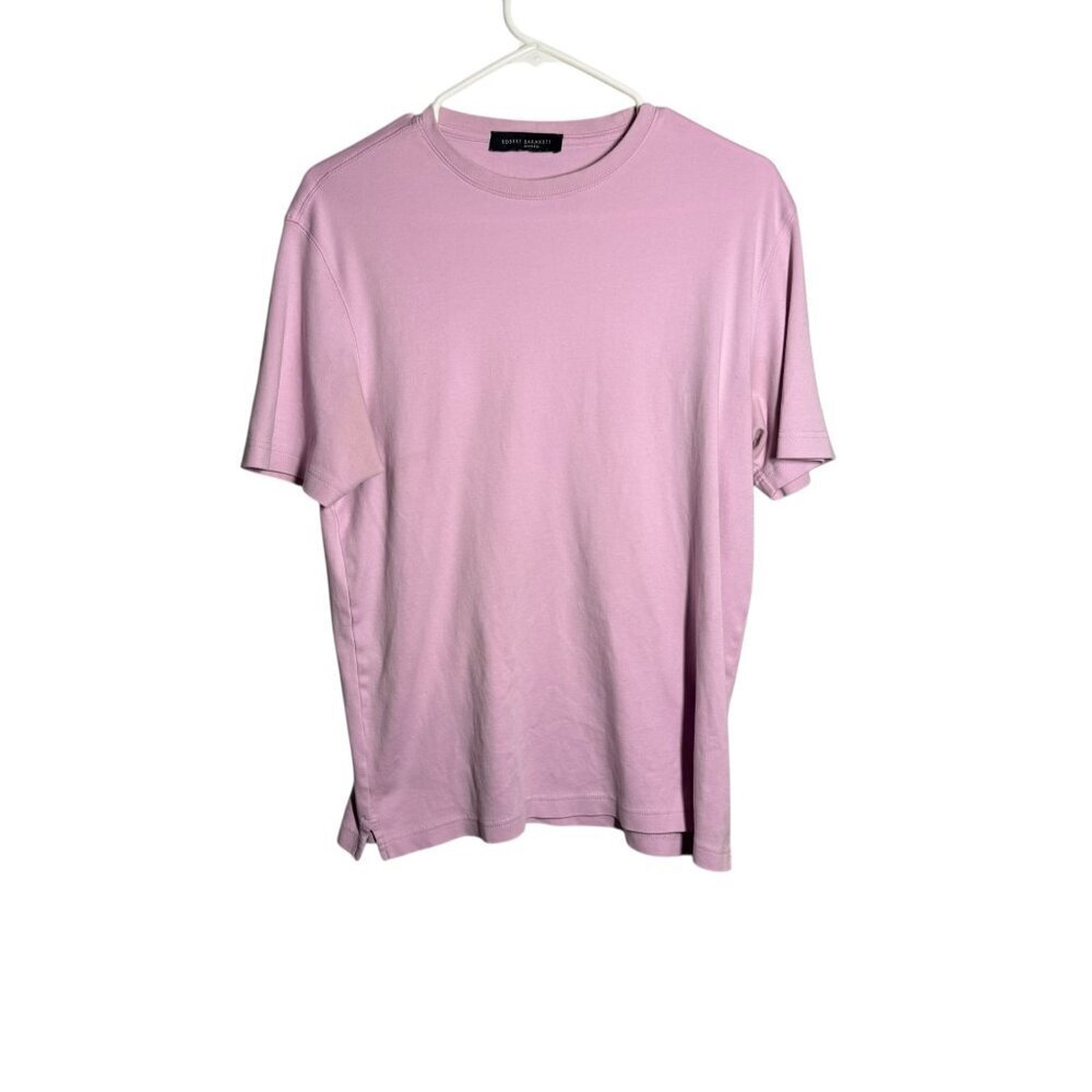 Robert Barakett Montreal Mens Lilac Pima Cotton Crewneck T-Shirt Size M
